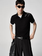 Men's Polo Shirt with Contrast Embroidery